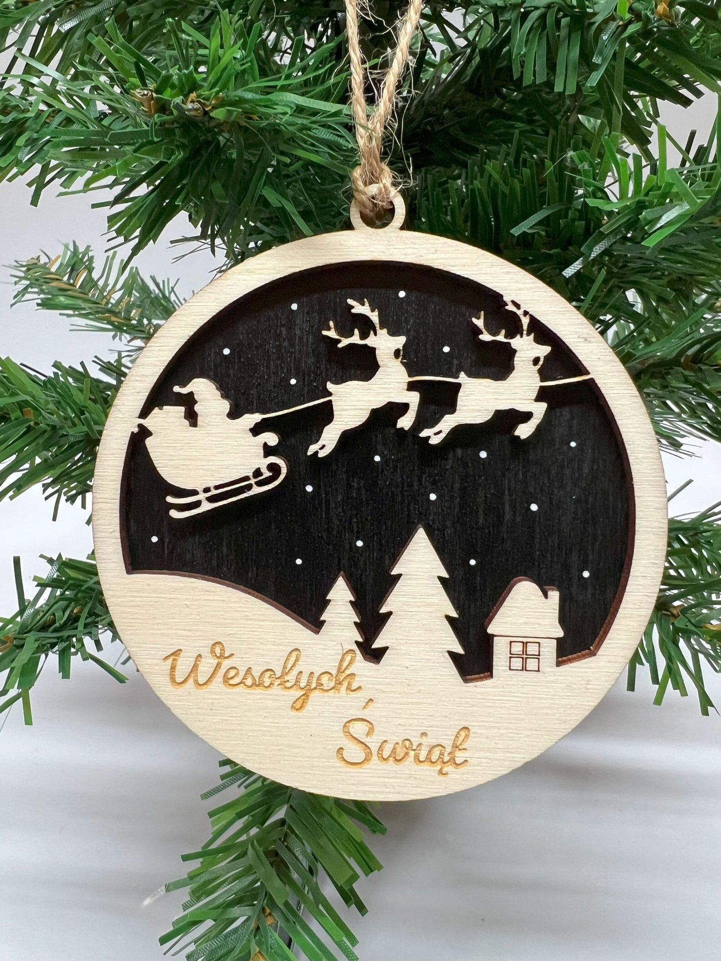 Christmas multi-layer Hanging Gift (English, Welsh and other languages)