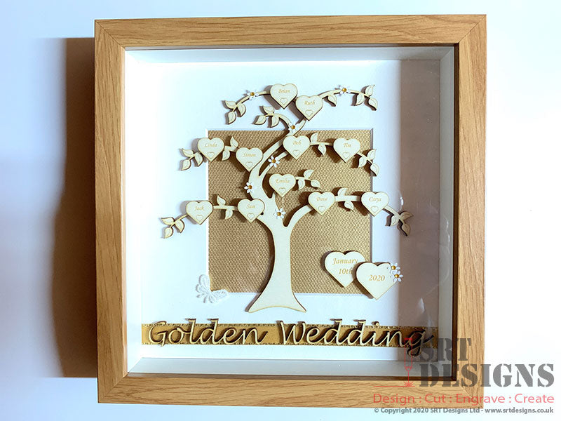 Framed Wedding Anniversary - Family Tree