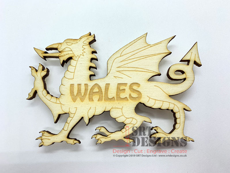 "WALES" Dragon Magnet