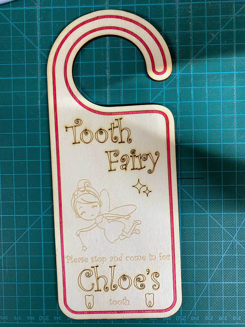 Personalised Tooth Fairy Door Hanger