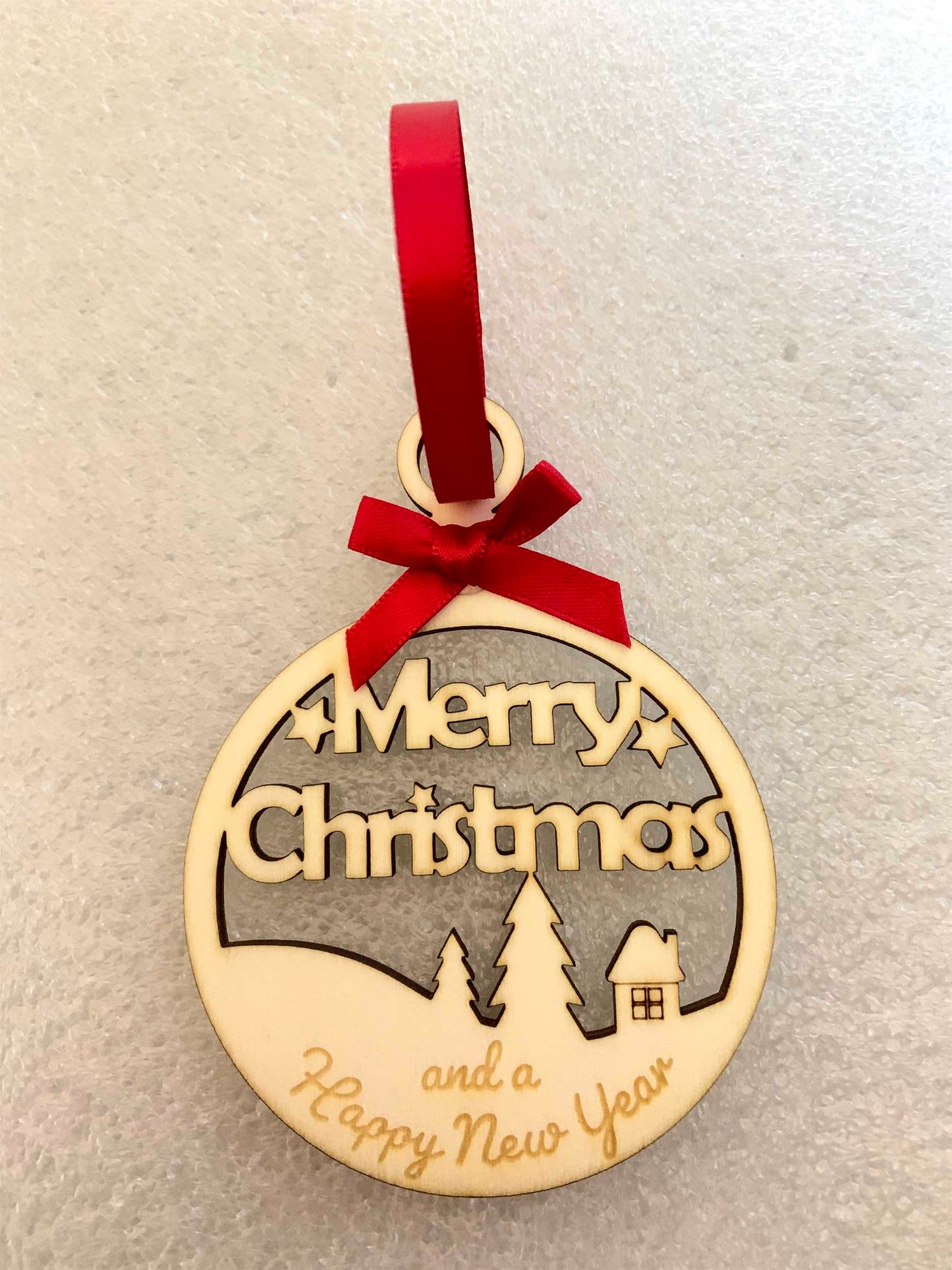 Merry Christmas and a Happy New Year bauble