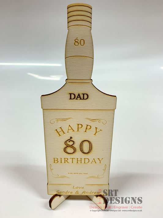 Whisky Style Bottle with Stand